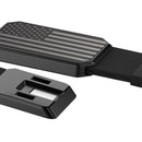 Hero Belt - American Flag Buckle and Black Band 