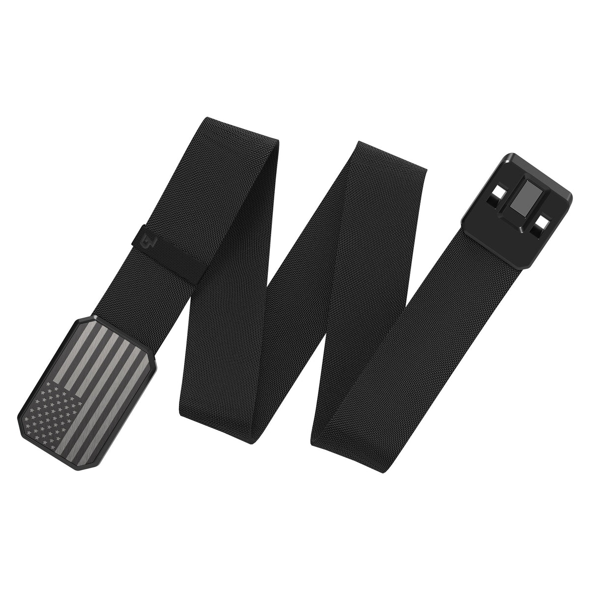 Hero Belt - American Flag Buckle and Black Band 