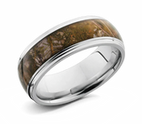 King's Mountain Camo Ring - 8mm Cobalt Domed 