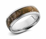 King's Mountain Camo Ring - 8mm Cobalt Domed 