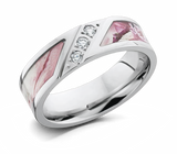 King's Camo Ring with 3 Diamonds - Pick Pattern 