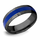Lapis Lazuli Ring in Zirconium 