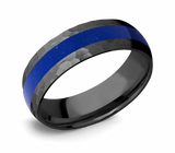 Lapis Lazuli Ring in Zirconium 