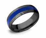 Lapis Lazuli Ring in Zirconium 