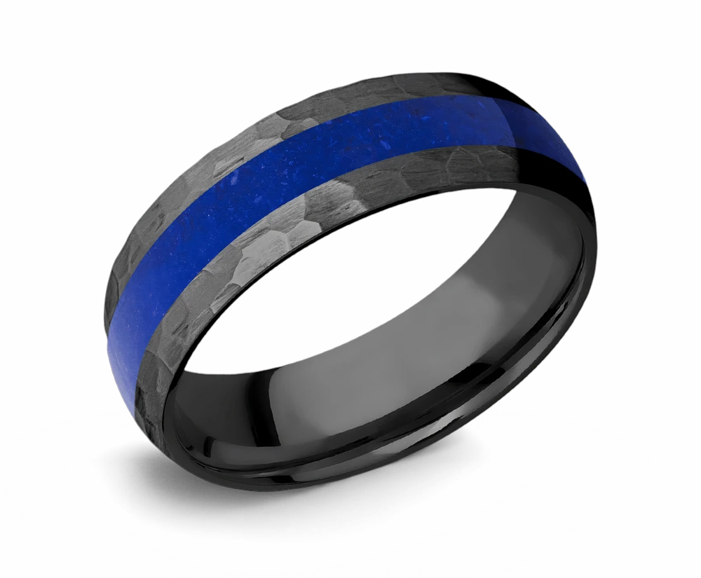 Lapis Lazuli Ring in Zirconium 