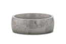 Domed Titanium Ring with Meteorite Pattern - Camo Ever After