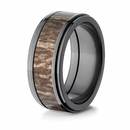 Mossy Oak Ring - Raised Center 9mm Black, Pick Pattern 