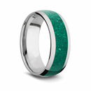 Malachite Ring - Titanium Domed 