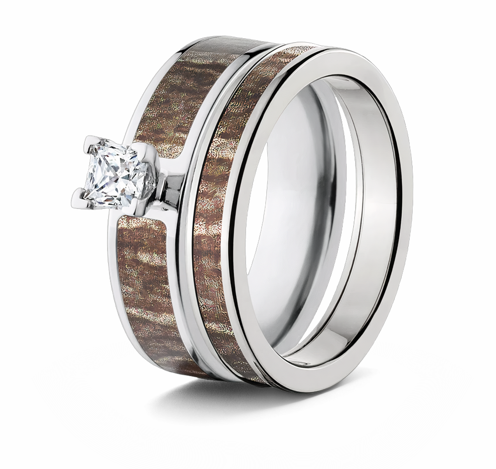Mossy Oak Bottomland Camo Bridal Set for Her 