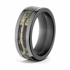 Mossy Oak Break Up Infinity Black Camo Ring - Pick Width 