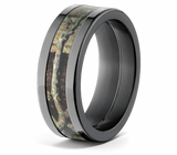 Mossy Oak Break Up Infinity Black Camo Ring - Pick Width 