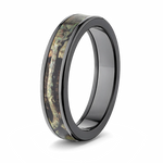 Mossy Oak Break Up Infinity Black Camo Ring - Pick Width 