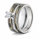Mossy Oak Breakup Infinity Camo Ring Set for Her 