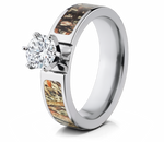 Mossy Oak Duck Blind Engagement Ring - Pick Stone 