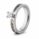 Mossy Oak New Breakup Camo Engagement Ring 4mm - 1/2Ct 