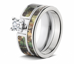 Mossy Oak New Breakup Camo Ring Set for Her 