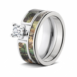 Mossy Oak New Breakup Camo Ring Set for Her 