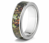 Mossy Oak Obsession Camo Wedding Band - Choose Width 