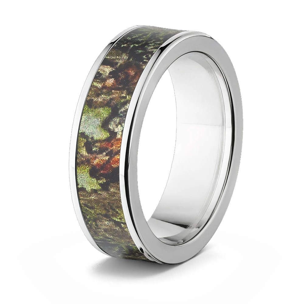 Mossy Oak Obsession Camo Wedding Band - Choose Width 