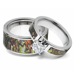 Mossy Oak Obsession Matching Camo Ring Set for Him and Her 