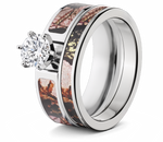 Mossy Oak Pink Breakup Camo Ring Set 