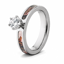 Mossy Oak Pink Camo Engagement Ring - 4mm 