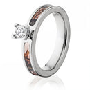Mossy Oak Pink Camo Engagement Ring - 4mm 