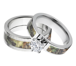 Mossy Oak Camo Ring Set for Him and Her - New Breakup 