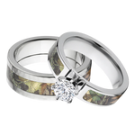 Mossy Oak Camo Ring Set for Him and Her - New Breakup 