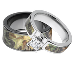 Mossy Oak New Breakup Matching Camo Ring Set for Him and Her 