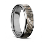 Mossy Oak Treestand Camo Ring - Titanium 7mm