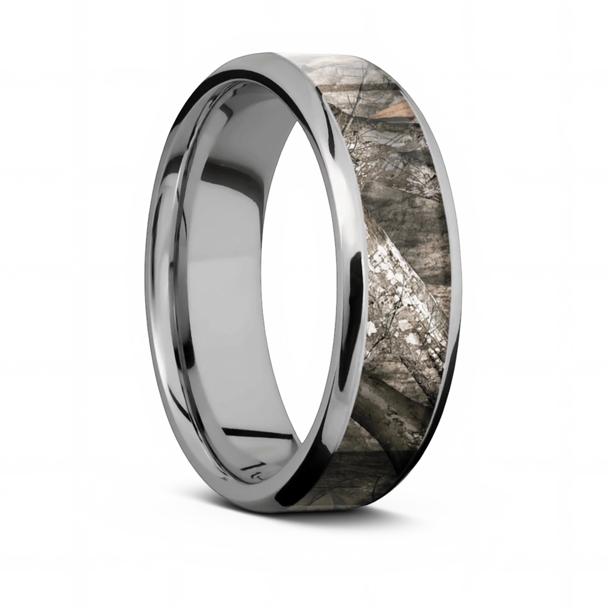 Mossy Oak Treestand Camo Ring - Titanium 7mm