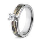 Mossy Oak Engagement Rings -  Break Up Infinity 6mm - Camo Ever After