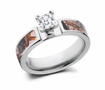 Mossy Oak Pink Camo Engagement Ring 1 CT - 6mm - Camo Ever After
