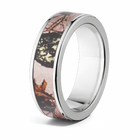 Mossy Oak Pink Camo Ring - Titanium 7mm 