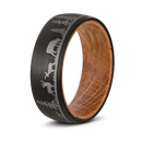 Nature Scene Ring with Wood Sleeve 