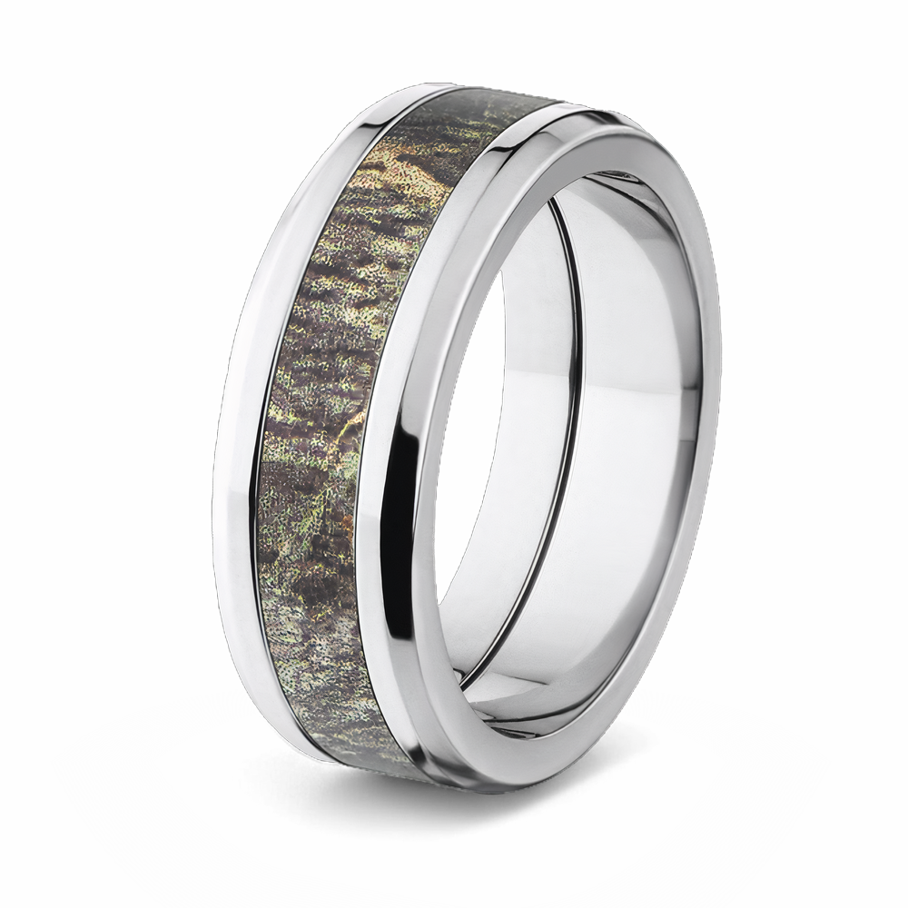 Mossy Oak New Breakup Ring - 8mm Tapered 