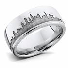New York Skyline Ring - Cobalt Chrome 8mm 