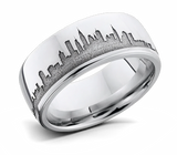 New York Skyline Ring - Cobalt Chrome 8mm 