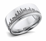 New York Skyline Ring - Cobalt Chrome 8mm 