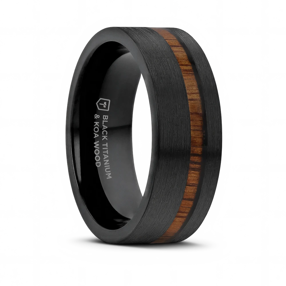 offset koa wood black titanium
