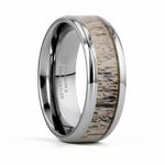 OmbreDeerAntlerTitaniumRIng
