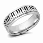 Piano Keys Ring - Cobalt 8mm 