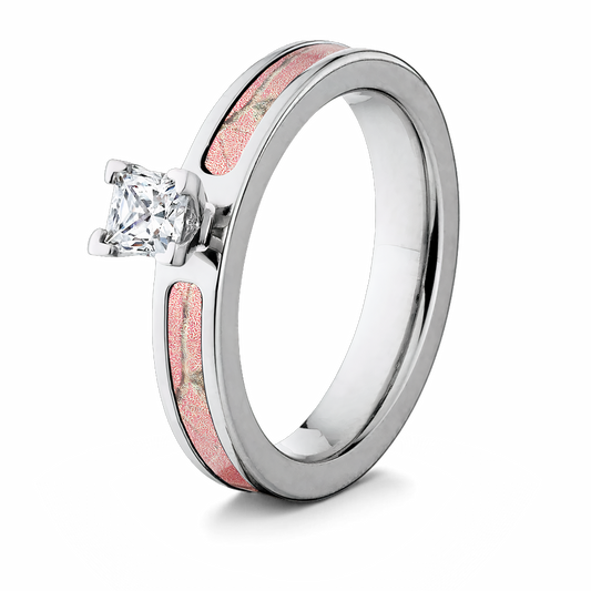 Realtree AP Pink Camo Engagement Ring - 1/2 CT - Camo Ever After