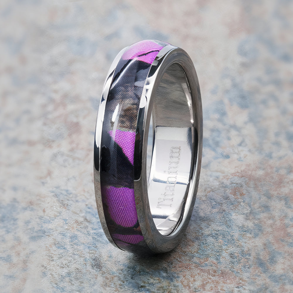 Power Pink Domed 6mm Camo Band 
