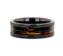 Charred Whiskey Barrel & Guitar String -  8mm - Camo Ever After