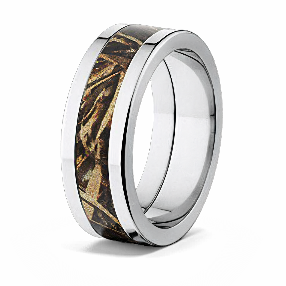Realtree Camo Max 5 Wedding Ring - 8mm Titanium 