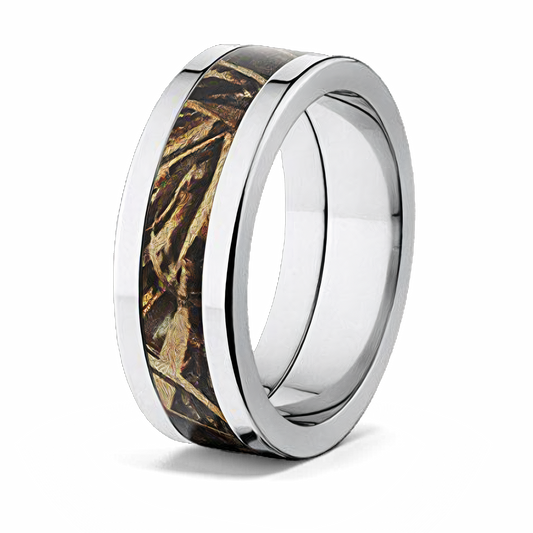Realtree Camo Max 5 Wedding Ring - 8mm Titanium 