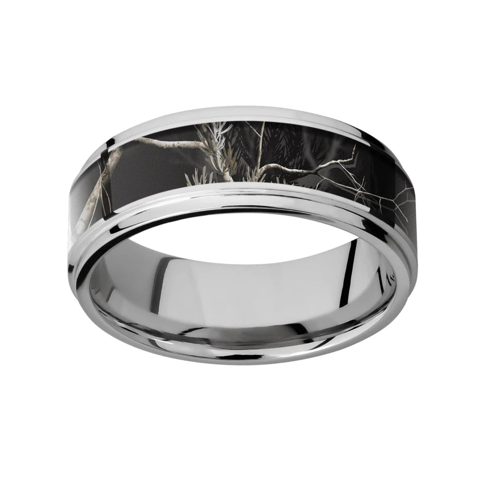 Realtree AP Black Camo Wedding Band 