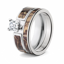 Realtree AP Camo Bridal Ring Set for Her 